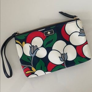 Kate Spade dawn breezy floral double zip wristlet
